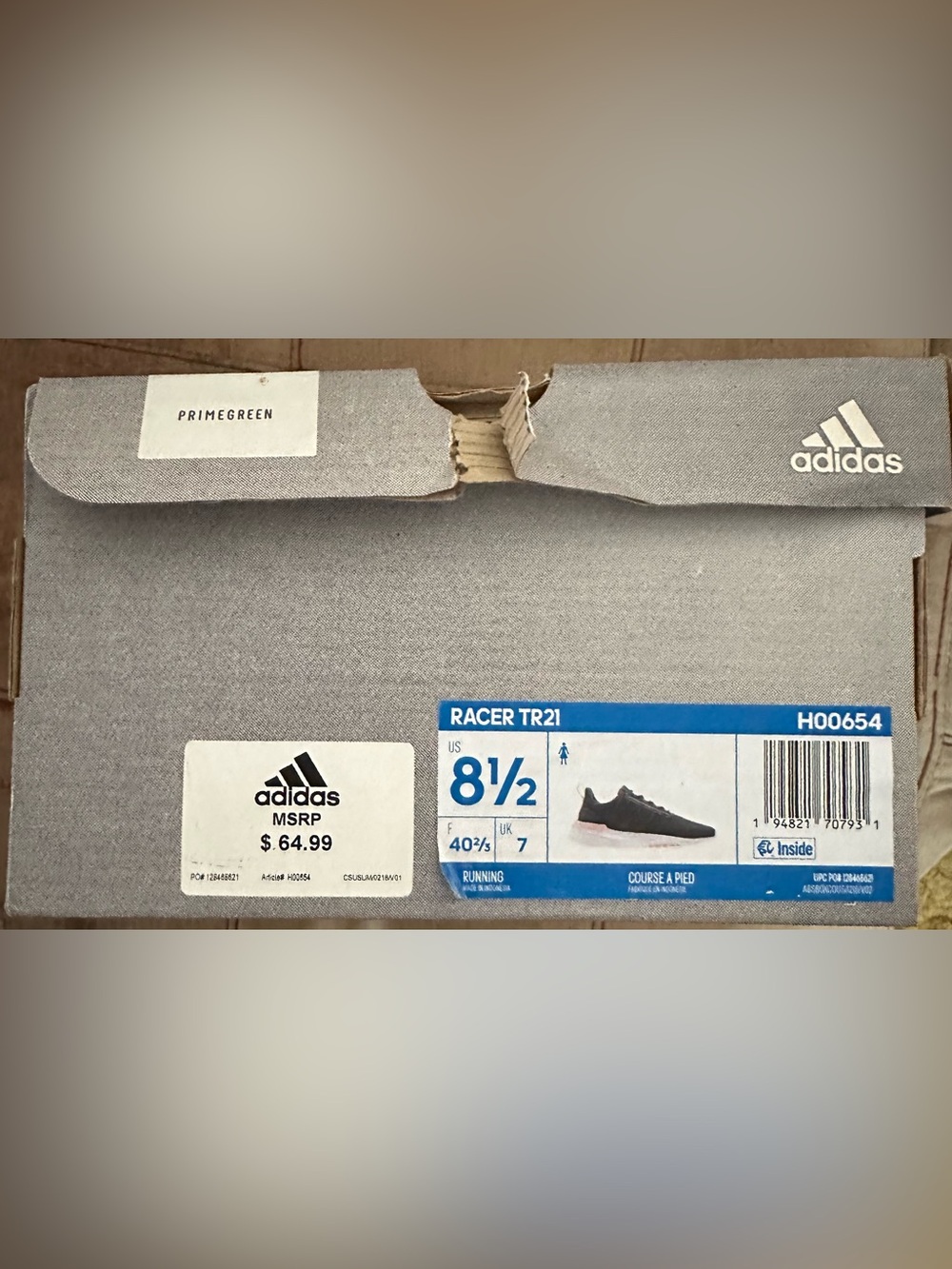 adidas Racer TR21 Athletic Shoes in Gray